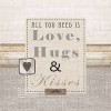 Servilleta Decoupage LOVE HUGS & KISSES