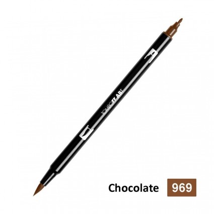 rotulador tombow dual brush-969 chocolate