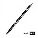 rotulador tombow dual brush-N15 Black Negro