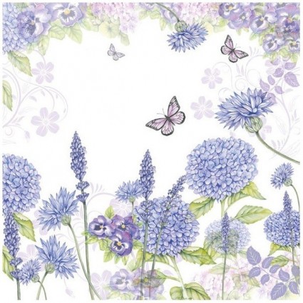 Servilleta Purple Wildflowers